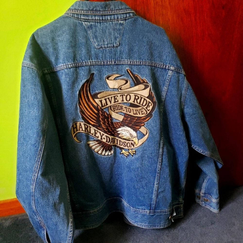 Mens Harley Davidsin Denim jacket